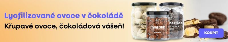 Lyofilizované ovoce v čokoládě